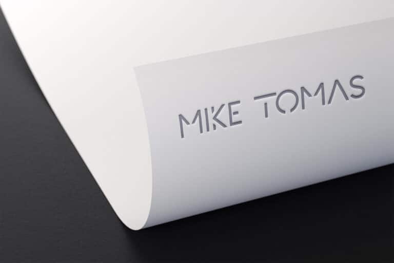 Mike Tomas Logo Mockup
